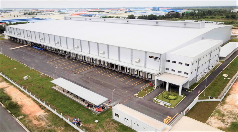 A cold chain logistics warehouse invested by Sojitz in Long An province, southern Vietnam. Photo courtesy of Sojitz.