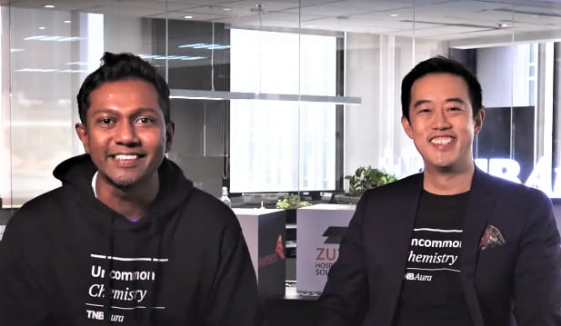 Vicknesh Pillay (left) and Charles Wong, co-founders and managing partners, TNB Aura. Photo courtesy of the company.