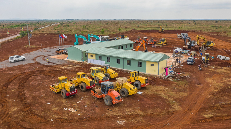 Construction site of the Long Thanh International Airport in Dong Nai province, southern Vietnam. Photo courtesy of Soha news website.