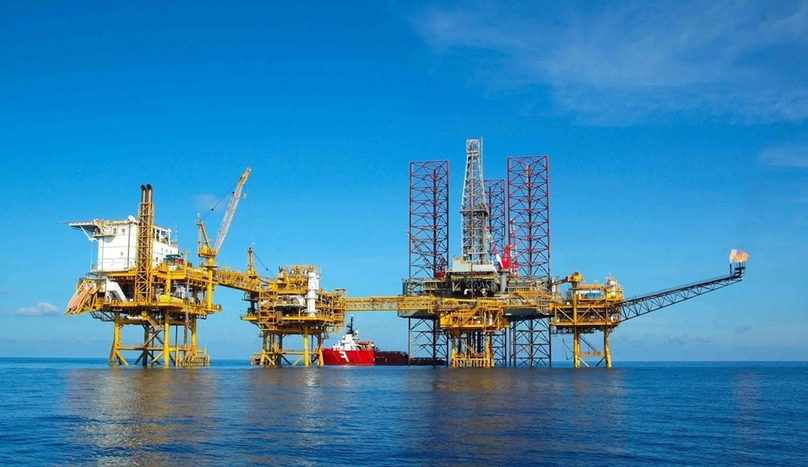 The Bach Ho oil field off the coast of Ba Ria-Vung Tau province, southern Vietnam. Photo courtesy of Petrolimex.