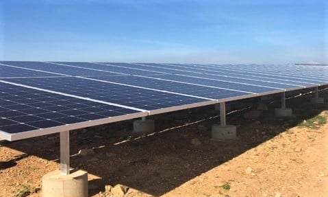 A solar power plant in Ninh Thuan, south-central Vietnam. Photo courtesy of the government portal.