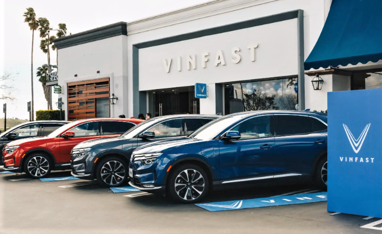 A VinFast showroom in California. Photo courtesy of the company.