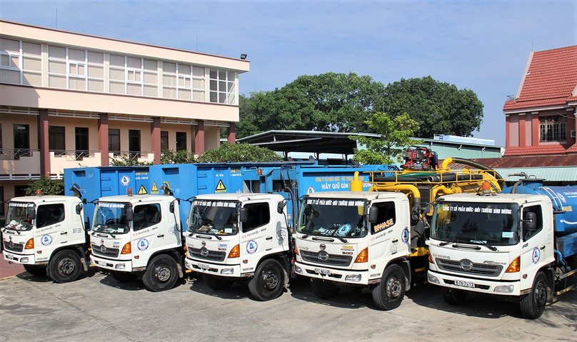 Biwase company's garbage trucks in Binh Duong province, southern Vietnam. Photo courtesy of the firm.