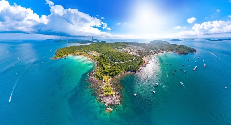 Phu Quoc in Kien Giang province is Vietnam's largest island off the southern coast. Photo courtesy of Vinpearl.com.
