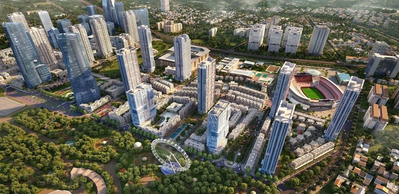 The Manor Central Park project in Hanoi. Photo courtesy of Bitexco.