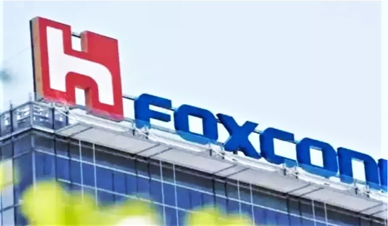 Biển hiệu của Foxconn, nhà thầu sản xuất điện tử hàng đầu thế giới.  Hình ảnh lịch sự của công ty.