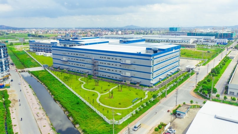 Nhà máy Luxshare-ICT ở tỉnh Bắc Giang, miền Bắc Việt Nam.  Hình ảnh lịch sự của công ty.