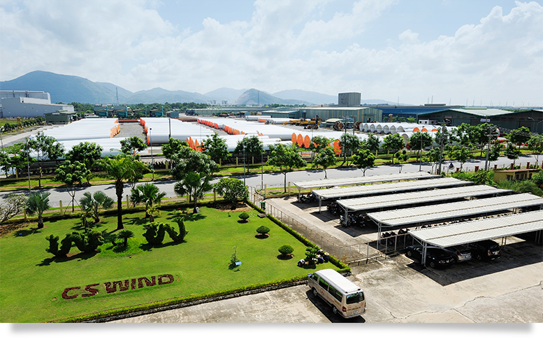 CS Wind Vietnam Factory in Tan Thanh district, Ba Ria-Vung Tau province, southern Vietnam. Photo courtesy of CS Wind.