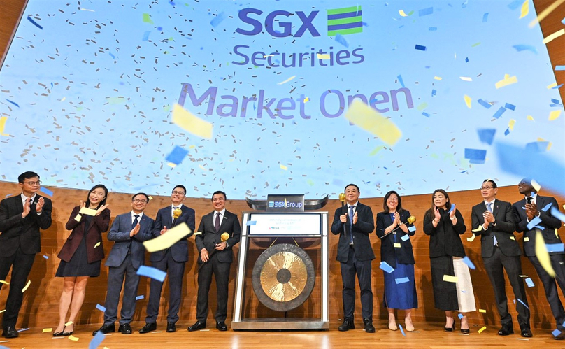 CGS Fullgoal Vietnam 30 Sector Cap ETF launched on the Singapore Exchange on August 25, 2023. Photo courtesy of CGS-CIMB Securities. 