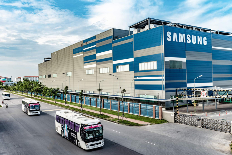 A Samsung manufacturing plant in Bac Ninh province near Hanoi, northern Vietnam. Photo courtesy of Samsung.