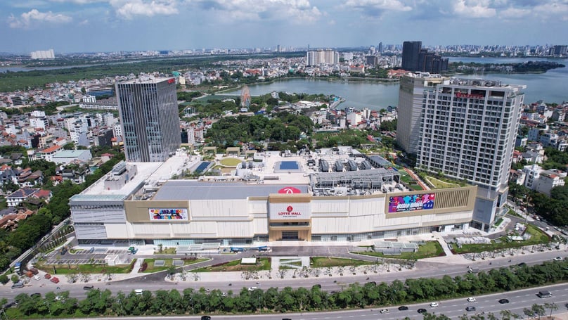 A grand official opening is scheduled for the Lotte Mall West Lake in Hanoi on September 22, 2023. Photo courtesy of Lotte.