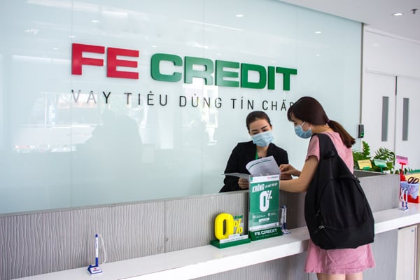 A transaction point of FE Credit, a famous consumer finance and pawnshop chain in Vietnam. Photo courtesy of FE Credit.