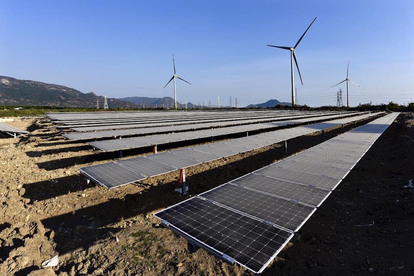 A solar farm developed by Trungnam Group in central Vietnam. Photo courtesy of the group.