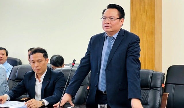 TC Group deputy general manager Le Do at a working session with authorities of Hai Duong province, northern Vietnam, September 7, 2023. Photo courtesy of Hai Duong's portal.