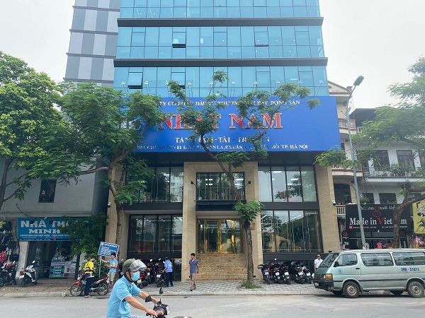 A Nhat Nam Investment & Trading Real Estate JSC office. Photo courtesy of Labor newspaper.