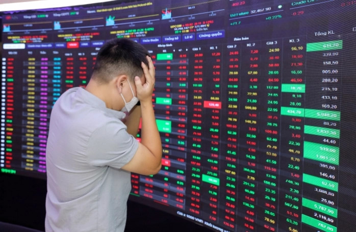 The VN-Index went down 14.58 points to 1,223.81 on September 14, 2023. Photo courtesy of VietnamFinance.