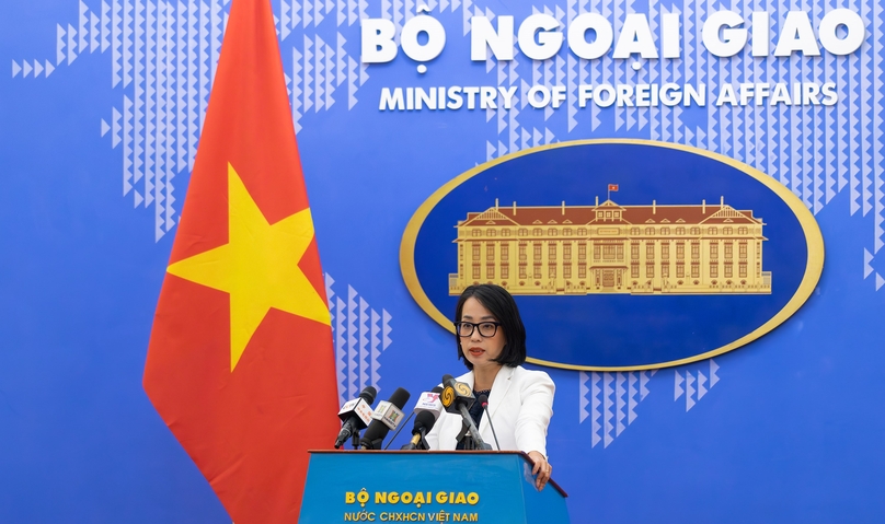 Spokesperson of Vietnam’s Ministry of Foreign Affairs Pham Thu Hang. Photo courtesy of the ministry.