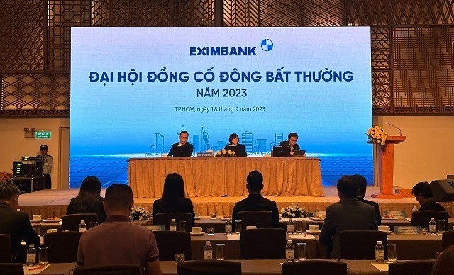 The extraordinary general meeting of shareholders of Eximbank in Ho Chi Minh City on September 18, 2023. Photo courtesy of Vietstock.