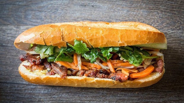 A loaf of banh mi (Vietnamese baguette). Photo by Vietnam News Agency.