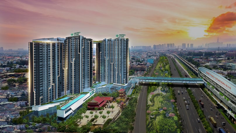 An illustration of Metro Star project in Thu Duc city, Ho Chi Minh City, southern Vietnam. Photo courtesy of CT Group.