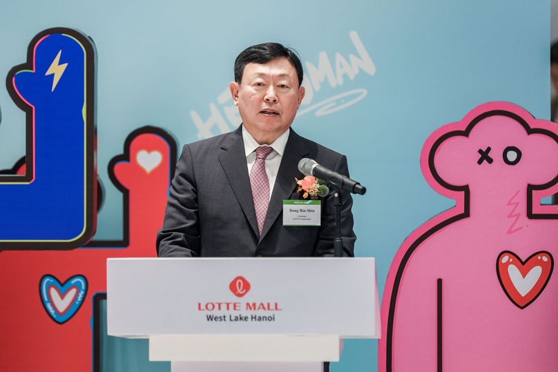 Lotte Group chairman Shin Dong-bin. Photo by The Investor/Trong Hieu. 