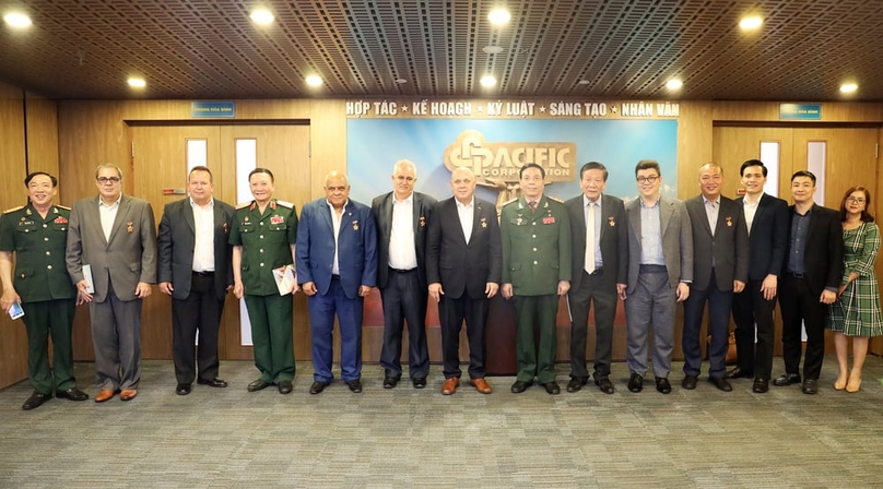 Leaders of Pacific Corporation receive the delegation from the Communist Party of Cuba led by Roberto Morales Ojeda, member of the Politburo and standing member of the Secretariat in May 2023. Photo courtesy of the corporation.