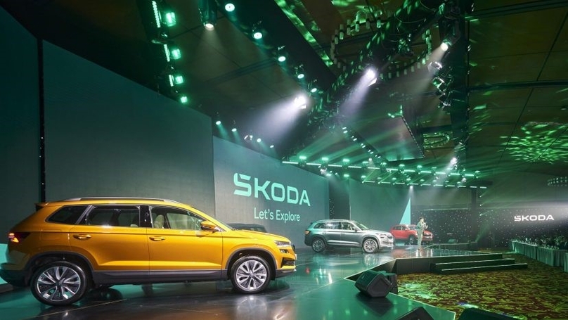 Skoda holds a ceremony for its Vietnam debut in Hanoi on September 23, 2023. Photo courtesy of TC Group.