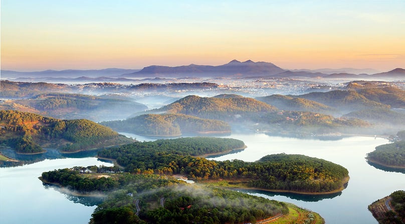 Tuyen Lam Lake in Da Lat town, Lam Dong province, Vietnam's Central Highlands. Photo courtesy of Vietnam News Agency.