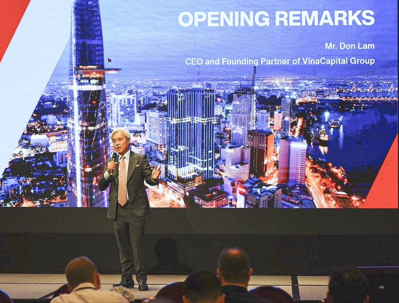 Don Lam, general director and founding partner of VinaCapital, speaks at the 2023 Investor Conference in Ho Chi Minh City, October 3, 2023. Photo coutersy of VinaCapital.