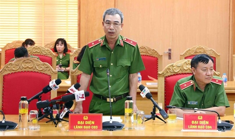 Major General Nguyen Van Thanh, deputy director of the Investigation Police Department for Corruption, Smuggling and Economic Crimes (C03). Photo courtesy of the Ministry of Public Security.