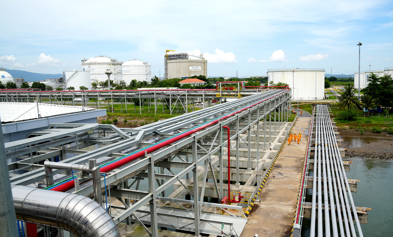 The pipeline system connecting with the new LNG Thi Vai terminal. Photo courtesy of PV Gas.