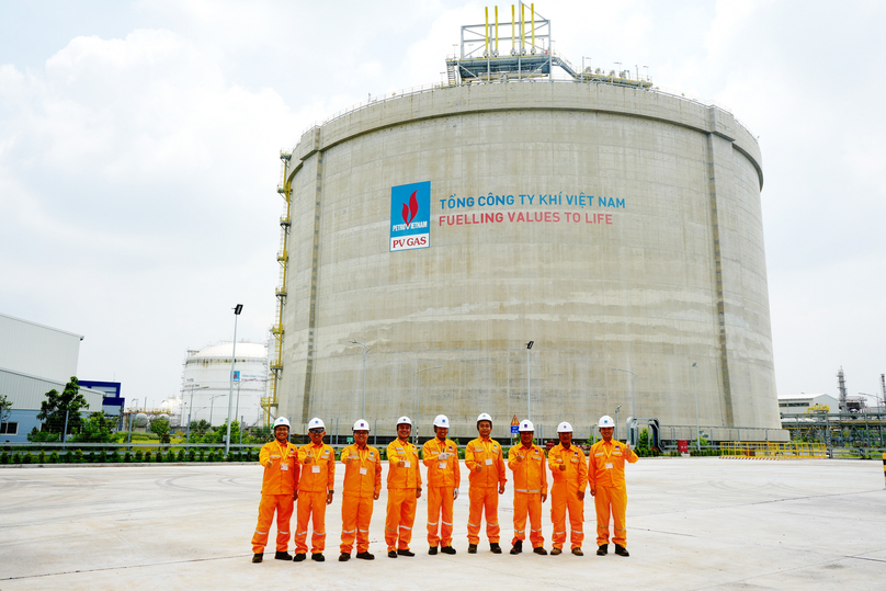 The storage tank of LNG Thi Vai terminal. Photo courtesy of PV Gas, a subsidiary of state-run Petrovietnam.