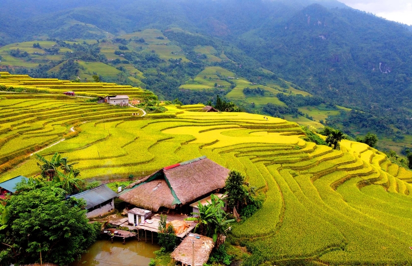 A terraced rice field in Xa Phin village, Vi Xuyen district, Ha Giang province. Photo courtesy of VietNamNet newspaper.