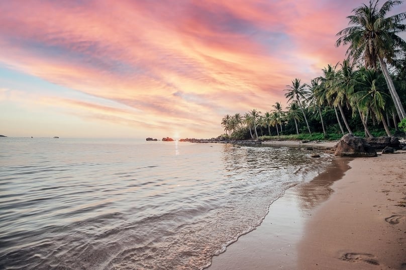 A beach in Phu Quoc Island in Kien Giang province, southern Vietnam. Photo courtesy of Vietnam News Agency.