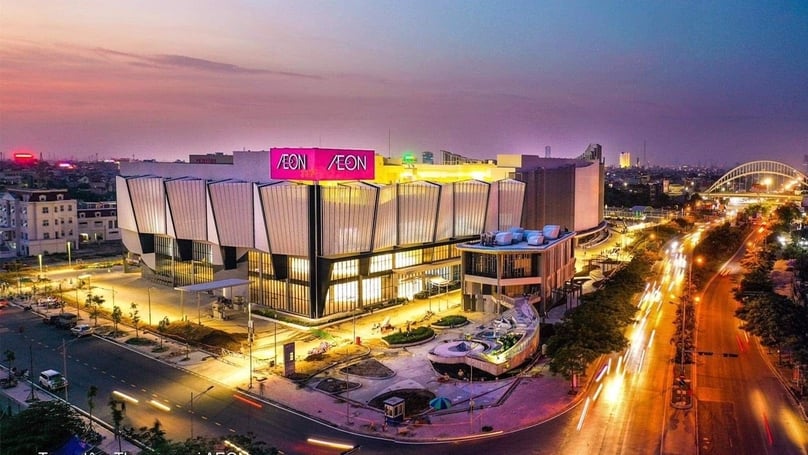 Aeon Mall in Hai Phong city, northern Vietnam. Photo courtesy of Hai Phong's news portal.