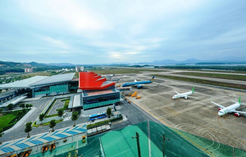 Van Don airport in the northern province of Quang Ninh is the only private airport in Vietnam at present. Photo courtesy of Vietnam News Agency.