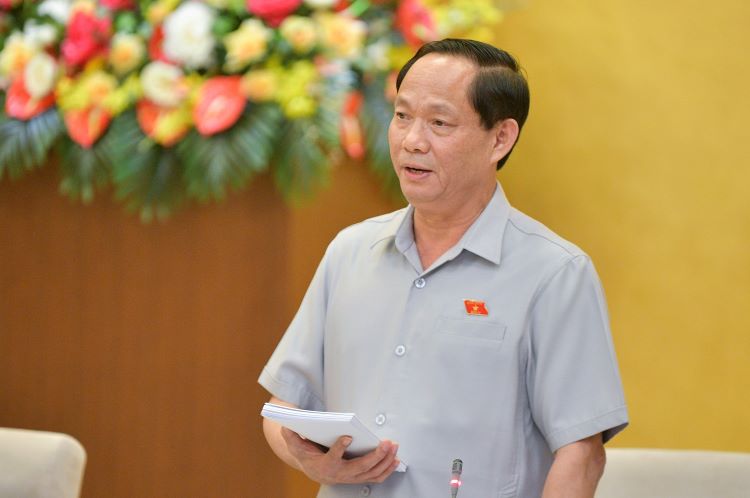 National Assembly Vice Chairman Tran Quang Phuong speaks at a National Assembly Standing Committee discussion on energy development for 2016-2021, October 12,2023. Photo courtesy of the legislative body.
