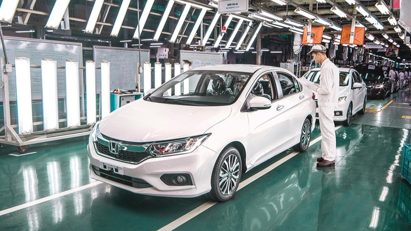 A production line of Honda in Vietnam. Photo courtesy of Honda Vietnam. 