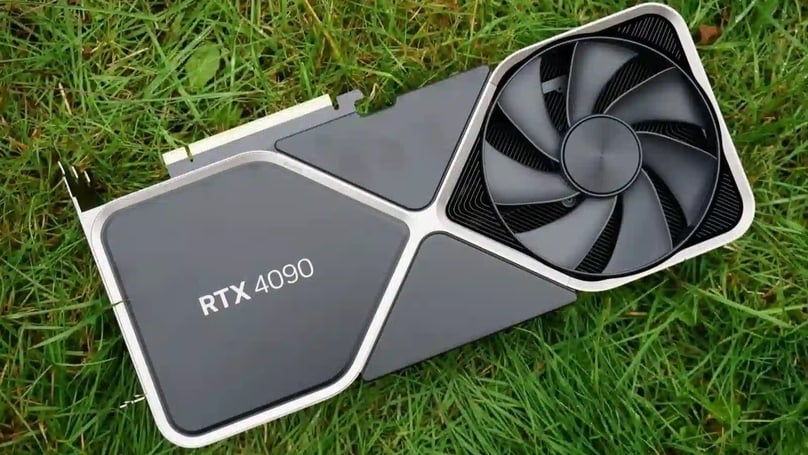 A Nvidia RTX 4090 graphics card. Photo courtesy of FPT Shop. 