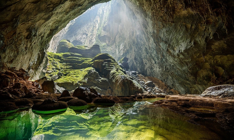 En Cave, the entrance leading to Son Doong, world’s largest cave in Quang Binh province, central Vietnam. Photo courtesy of Oxalis.