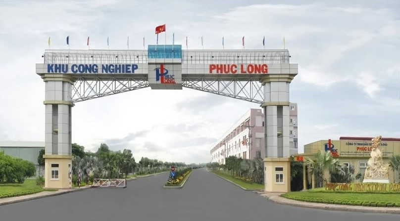 Khu công nghiệp Phúc Long mở rộng tại huyện Bến Lức, tỉnh Long An, miền Nam Việt Nam.  Hình ảnh lịch sự của Landz.