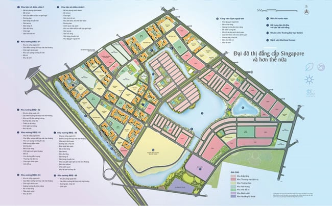 A map of the VND28.2 trillion ($1.15 billion) Hau Nghia-Duc Hoa new urban area project in Duc Hoa district, Long An province, southern Vietnam. Photo courtesy of Long An's news portal.