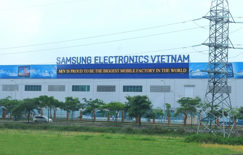 A Samsung Electronics plant in northern Vietnam. Photo courtesy of the government's news portal.