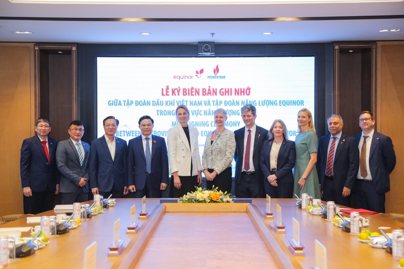 Petrovietnam and Equinor sign a memorandum of understanding in Hanoi on November 2, 2023. Photo courtesy of Petrovietnam.