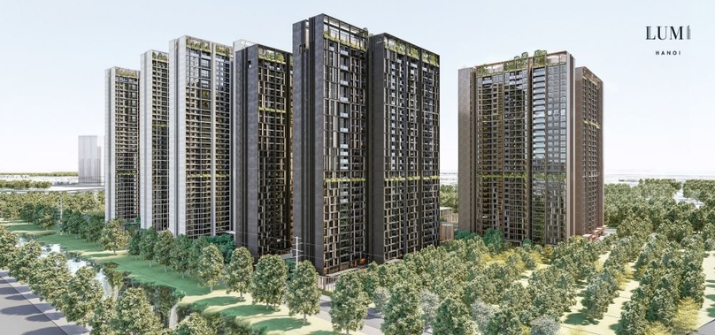 An illustration of the Lumi Hanoi residential complex to be built in Hanoi. Photo courtesy of CapitaLand.