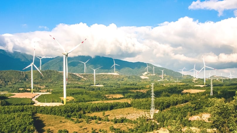 Gelex's wind power project in Quang Tri province, central Vietnam. Photo courtesy of Gelex.