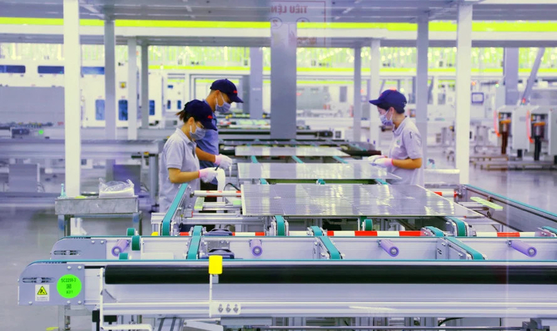An electronics components factory at Quang Yen Industrial Park, Quang Ninh province, northern Vietnam. Photo by The Investor/Dang Nhung.
