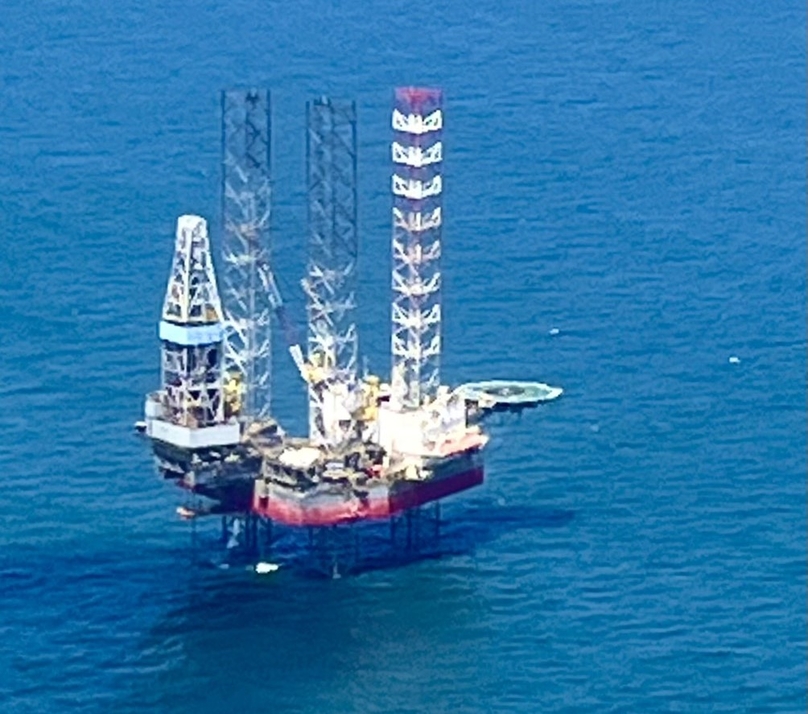 SK Earthon's drilling facilities at Block 16-2, offshore southeastern Vietnam. Photo courtesy of SK Earthon.