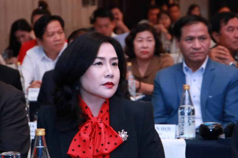 Nguyen Thi Thao Nhi, chairwoman of Thanh Binh Phu My JSC, at the Vietnam Industrial Park Forum 2023: Towards Green Growth in Ho Chi Minh City, November 16, 2023. Photo by The Investor/Le Toan.