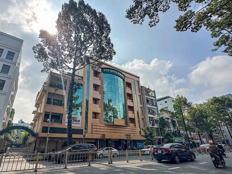 The headquarters of Van Thinh Phat Group in District 1, Ho Chi Minh City. Photo courtesy of Lao Dong (Labor) newspaper.